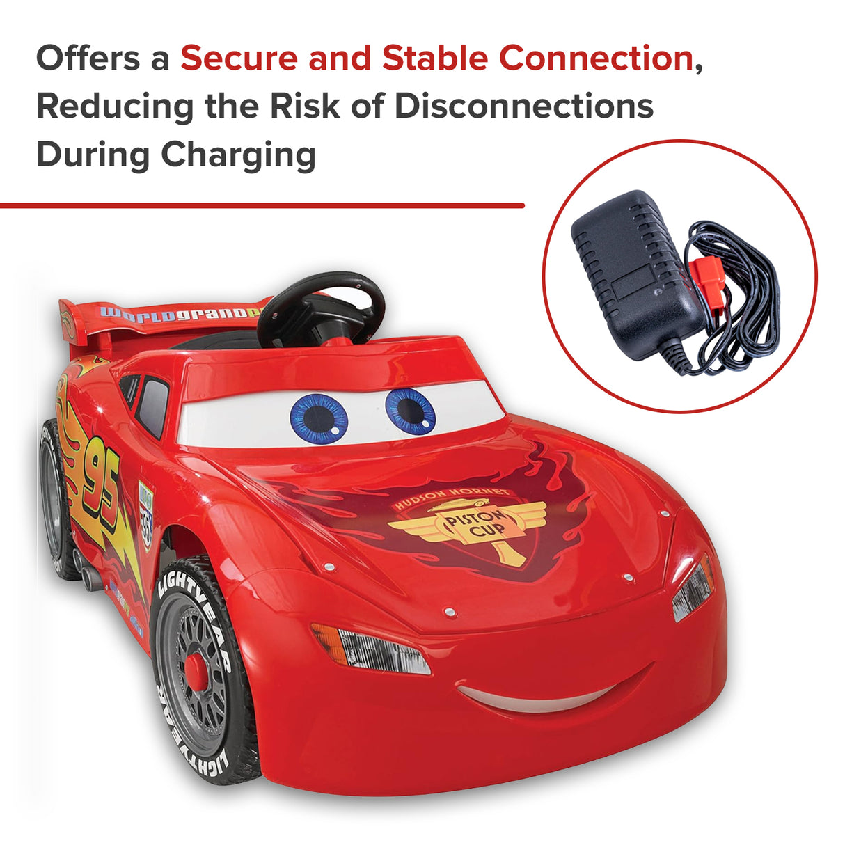 6 Volt Battery Charger for Kid Trax Ride-On Toys