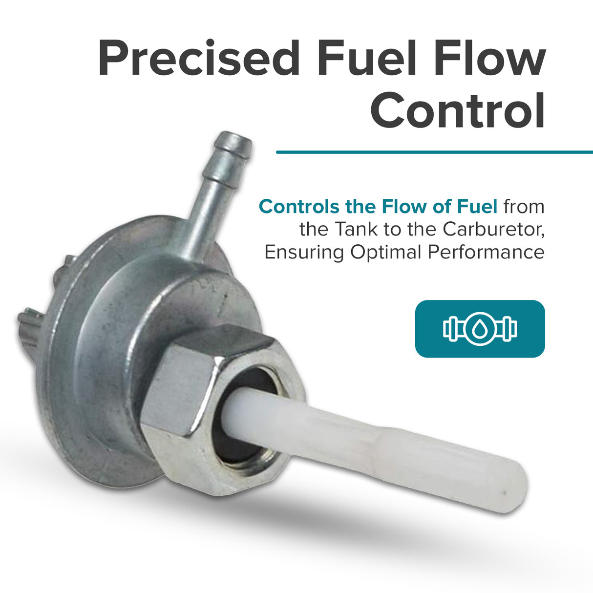 Petcock Fuel Valve for 125cc, 200cc, & 250cc Hammerhead Off-Road®, Joyner, Kandi, & Taotao Go-Karts