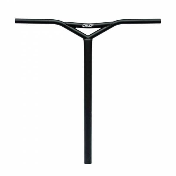 34.9 mm Crisp Lewis Williams Signature Kick Scooter Handlebar, featuring a black rectangular shape with a white logo and text, designed for durability with 25 height and width.
