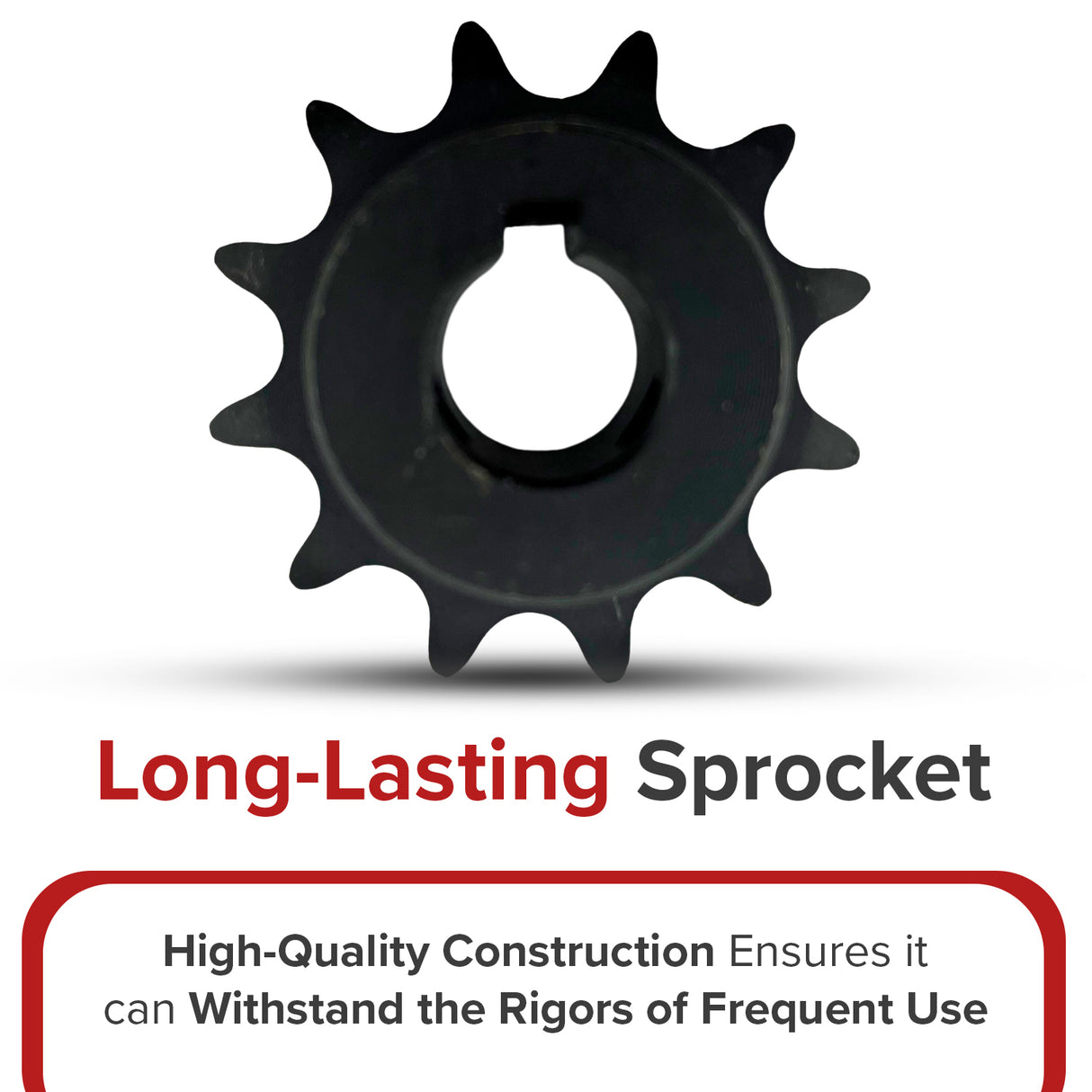 #40/41 Chain - 12 Tooth Jackshaft Sprocket with a 5/8" Bore for Go-Karts & Mini Bikes