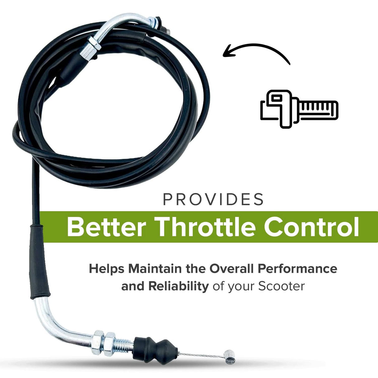 Throttle Cable for Baja Sun City (SC50) & Retro (RT50) Scooters