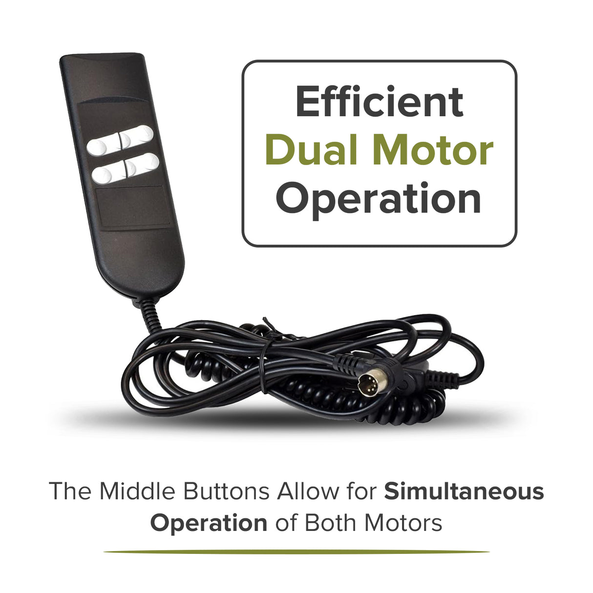 OKIN 6-Button Hand Control for Lift Chairs (1.11-046.30)