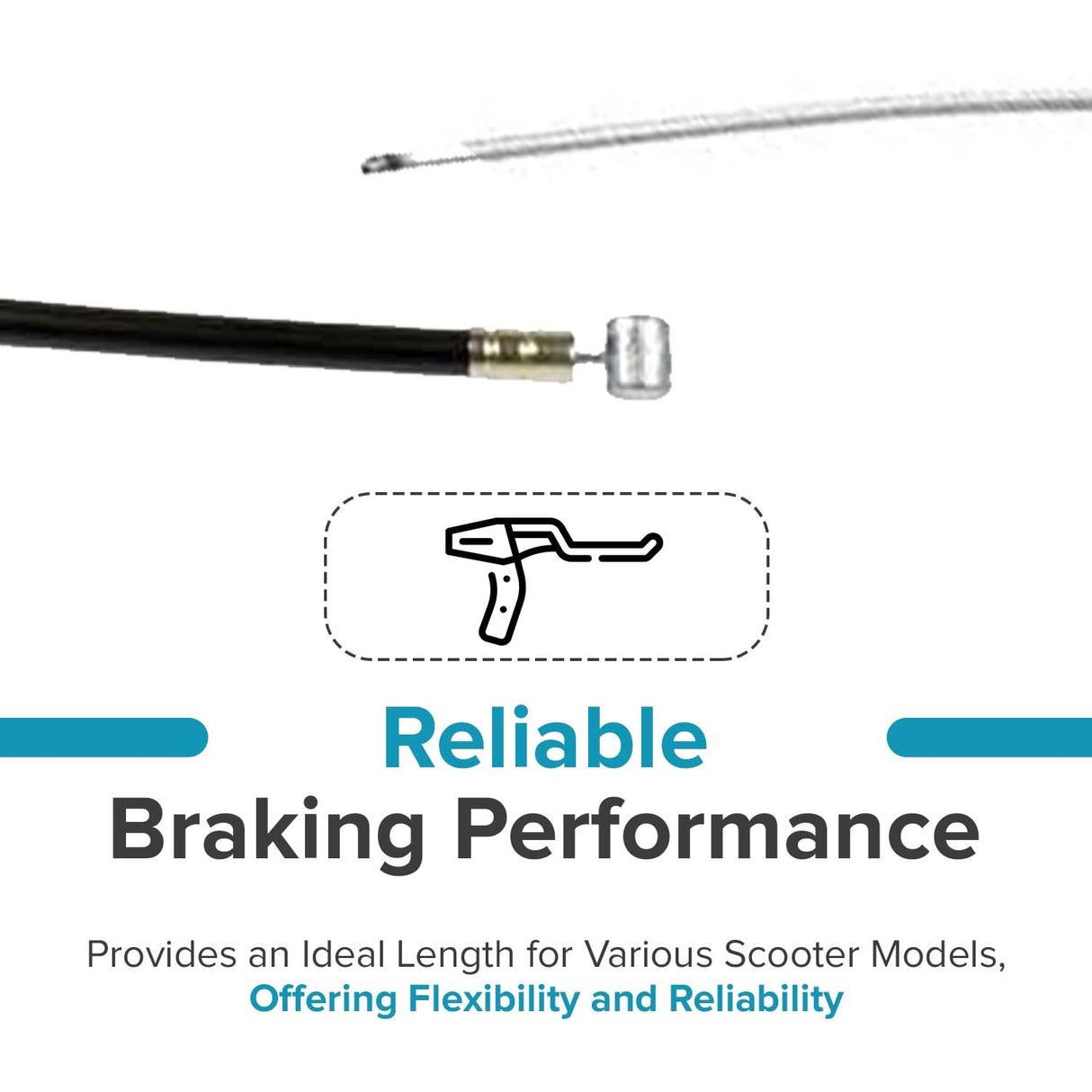 34" Scooter Brake Cable