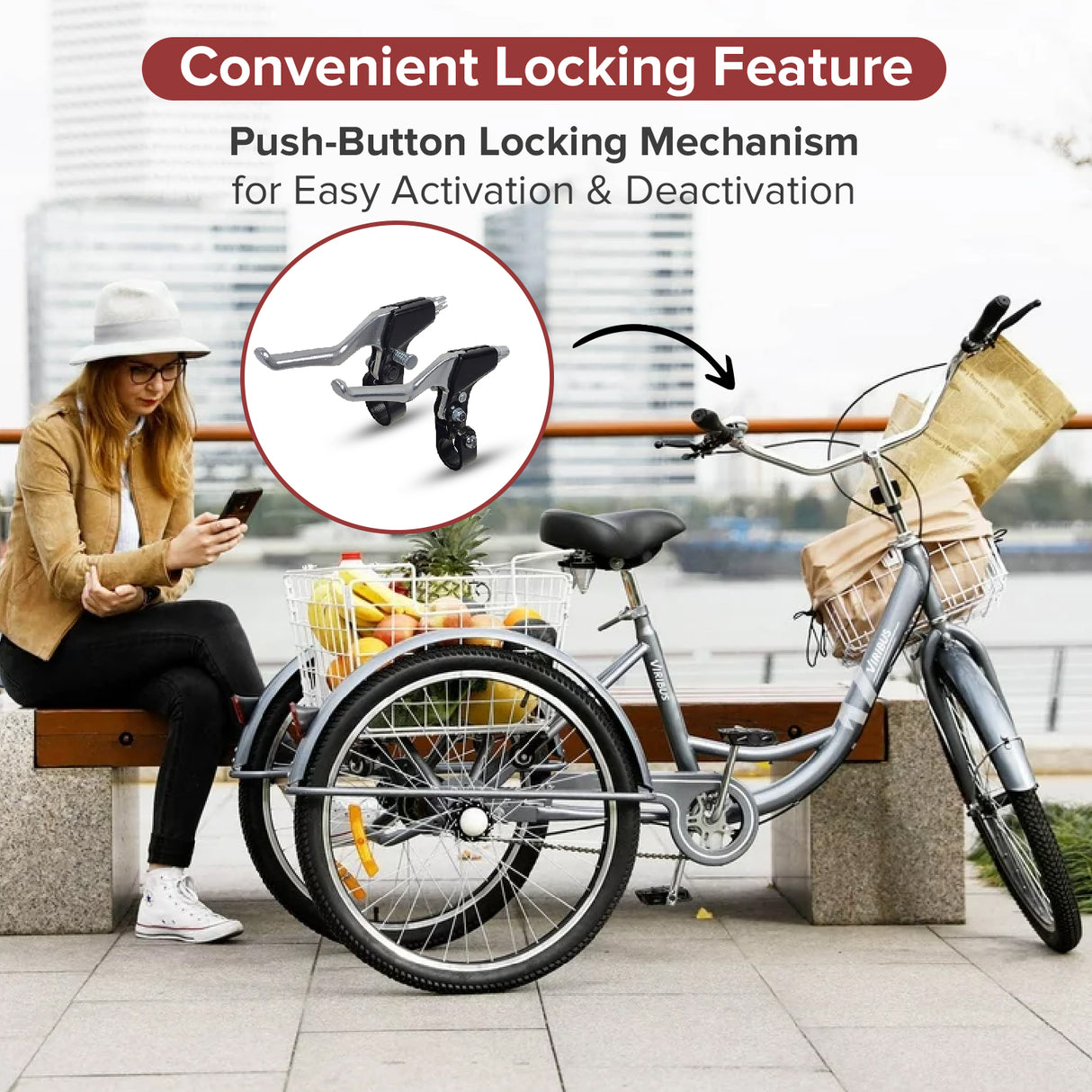 Locking Brake Levers Pair