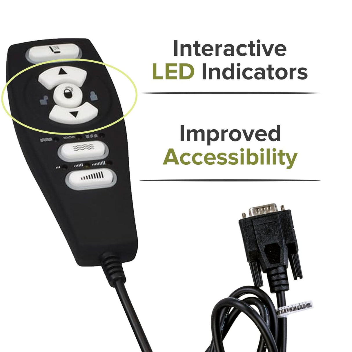 HC-2802HL-PR3 Tranquil Ease Heat and Massage Hand Control for Pride Lift Chairs (ELEASMB5578)