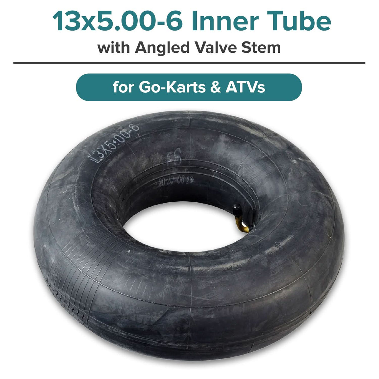 13x5.00-6 Inner Tube with Angled Valve Stem for TaoTao EK80 & GK80 Go-Karts