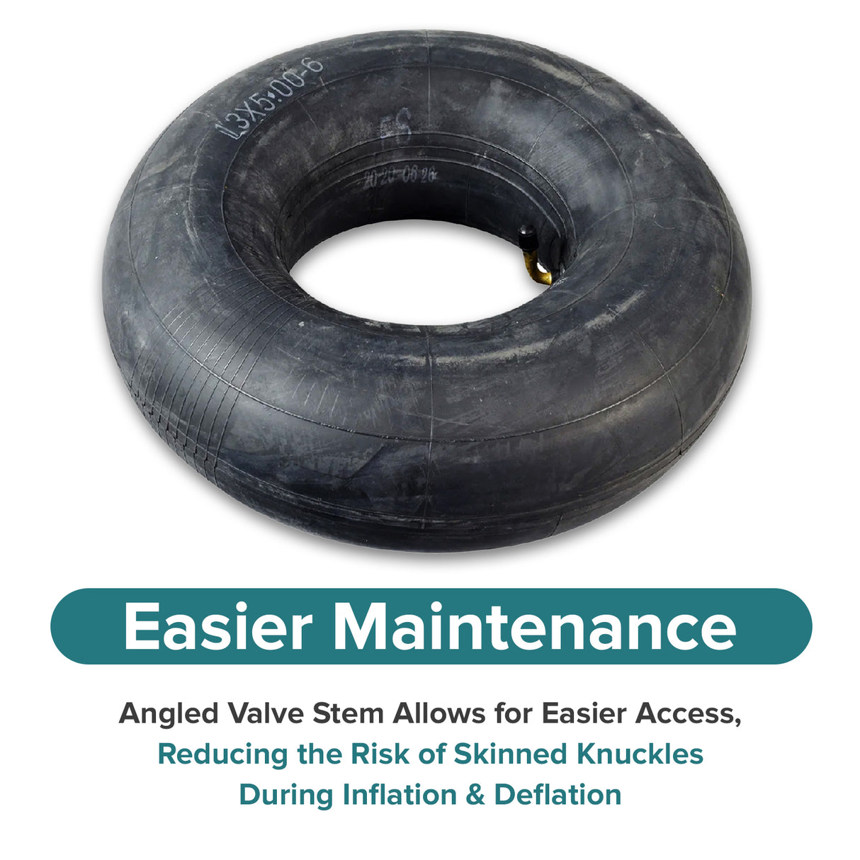 13x6.50-6 Inner Tube with Angled Valve Stem for Murray Go-Karts