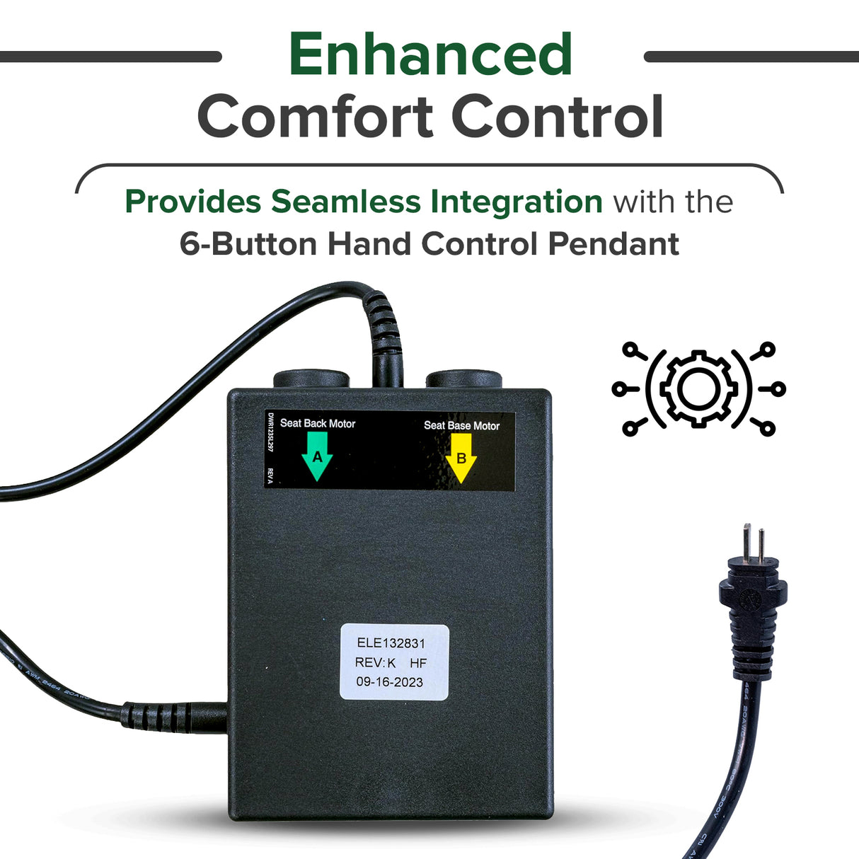 Infinite Position Motor Control Box for Pride Infinity Collection Lift Chairs (ELE132831)
