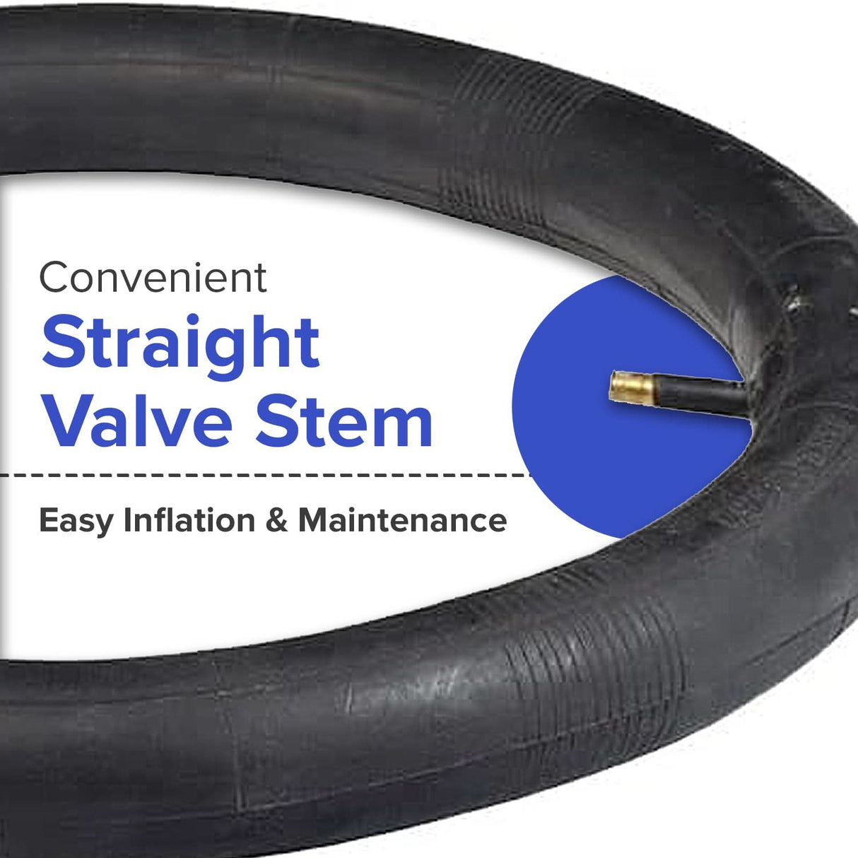 16x2.25/2.50 Inner Tube with Straight Valve Stem for the Razor iMod & EcoSmart Metro Series Electric Scooters