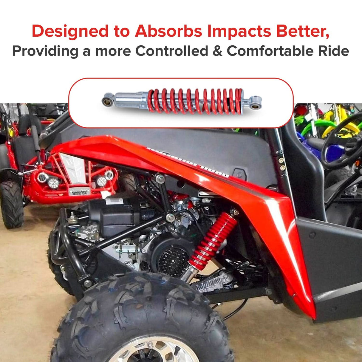 12" Adjustable Shocks for Go-Karts & Mini Bikes (Set of 2)