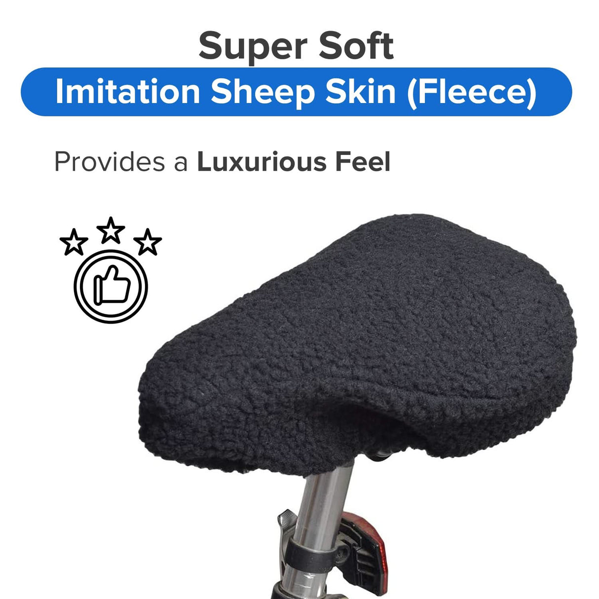 Universal Fleece Seat Cover for Bike & Scooter Seats