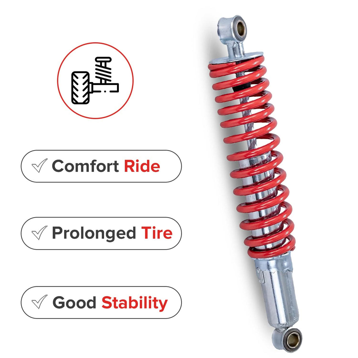 12" Adjustable Shocks for Go-Karts & Mini Bikes (Set of 2)