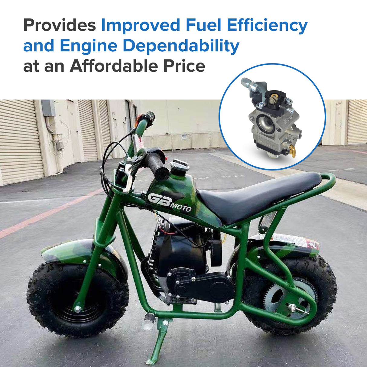 Carburetor for the Fit Right DB003 40cc 4-Stroke Mini Bike