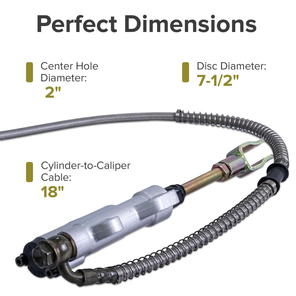 Rear Foot Brake, Disc, Pads, & Master Cylinder Assembly for 110cc & 125cc Dirt Bikes