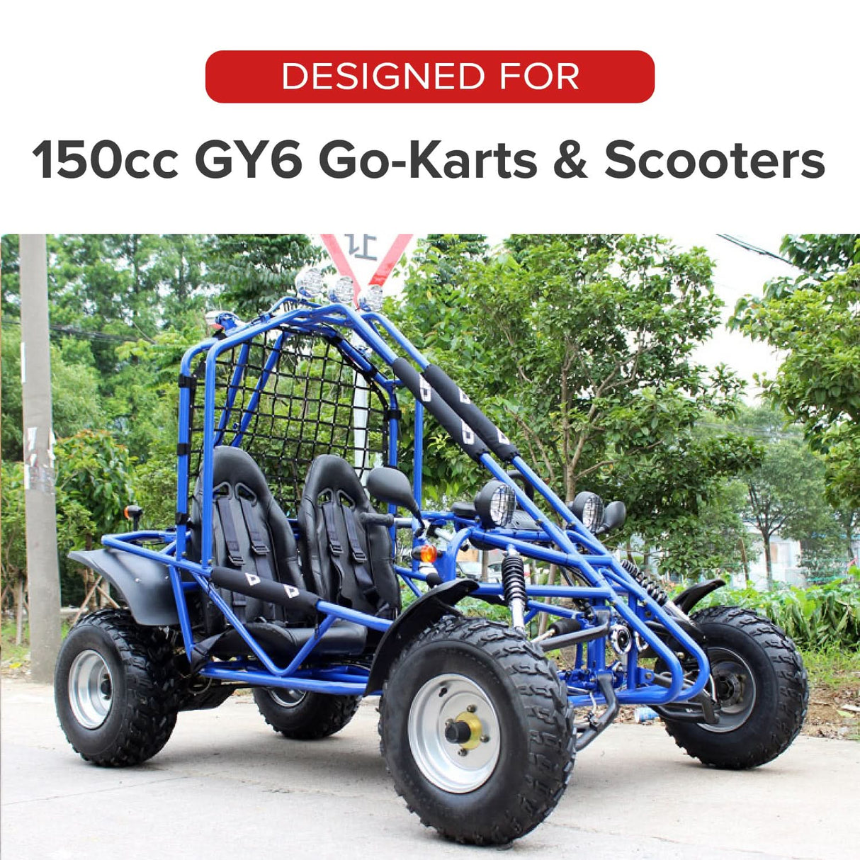 Canister Air Filter Element for 150cc GY6 Hammerhead Off-Road® Go-Karts