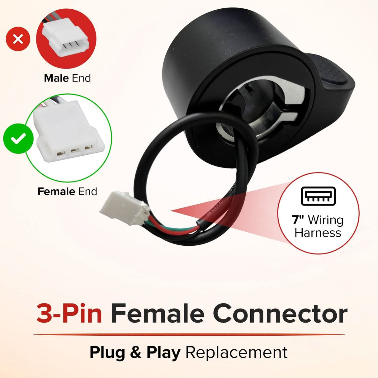 Thumb Throttle for the iScooter i9 Electric Scooter