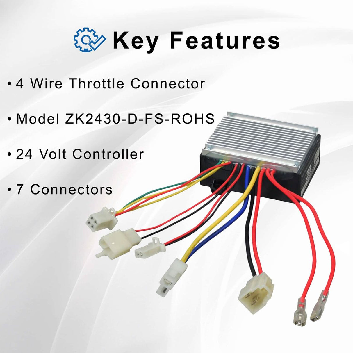 24 Volt ZK2430-D-FS-ROHS Controller for The Razor MX350/MX400 Dirt Rocket Bike (Versions 33-36)
