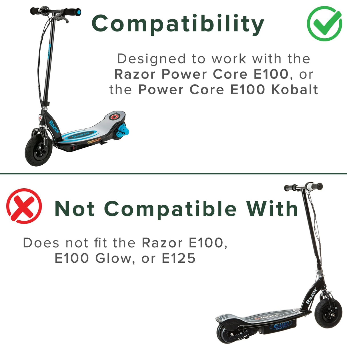 6 Ah 24 Volt Battery Pack for the Razor Power Core E100 (V1+)