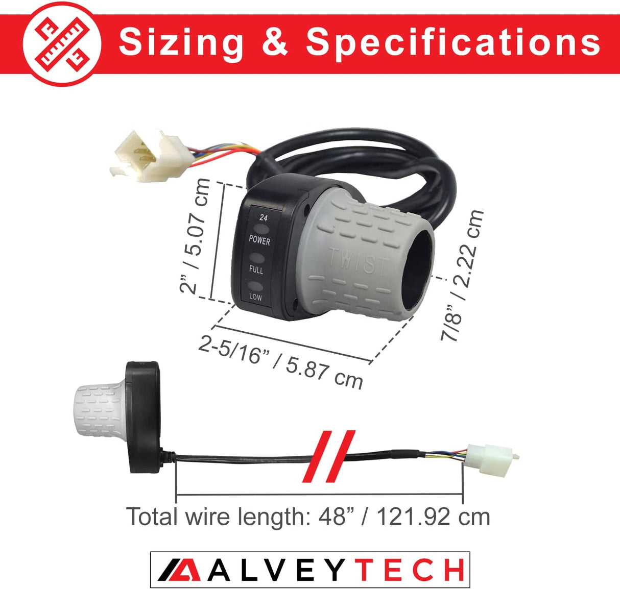 Razor Pocket Mod (Versions 13-44) HB2430-TYD6-FS 6-Wire Throttle & Control Module Bundle; close-up view of wiring diagrams and power cord components for retrofit installation.
