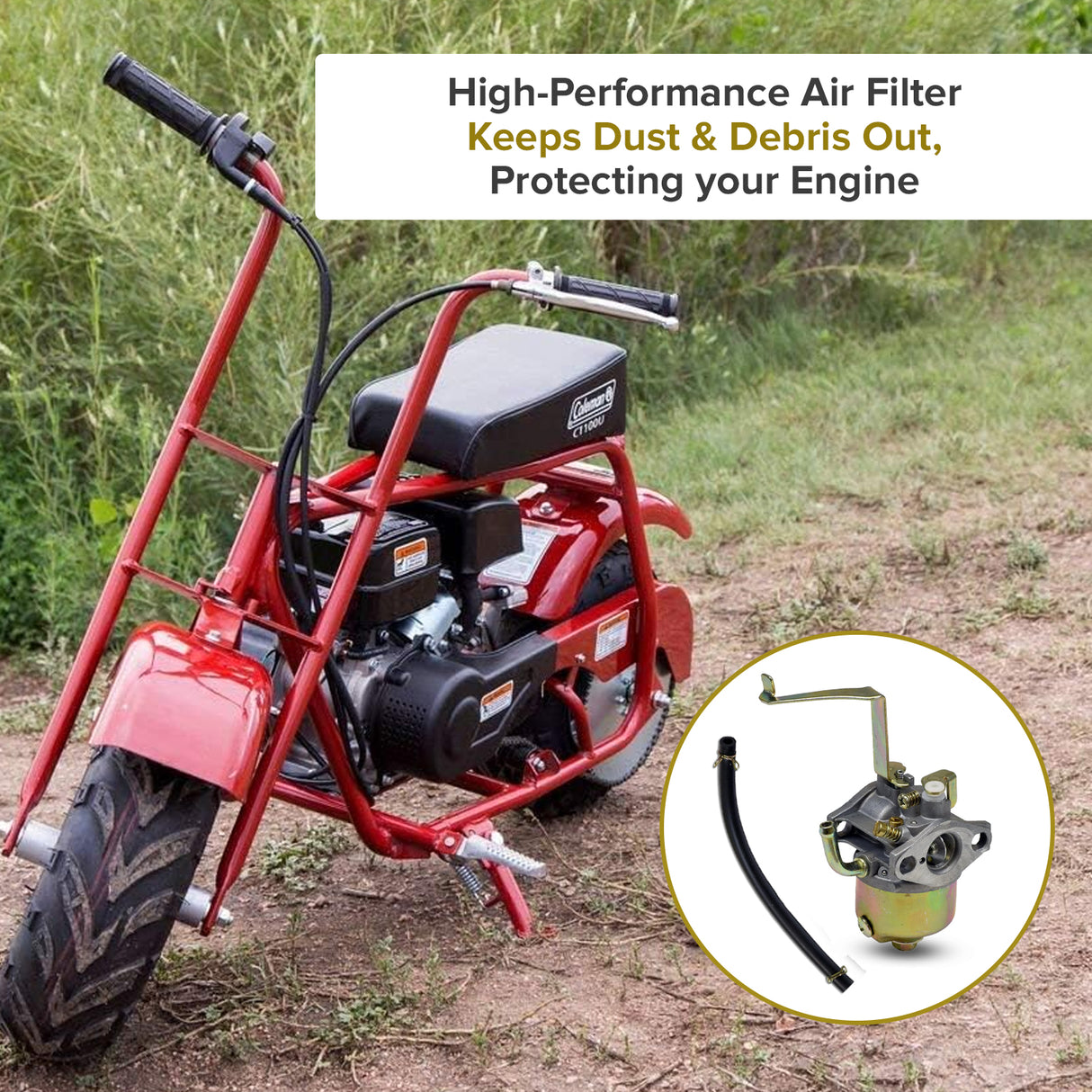 P15 Carburetor for Coleman CC100X & CT100U Trail Mini Bikes