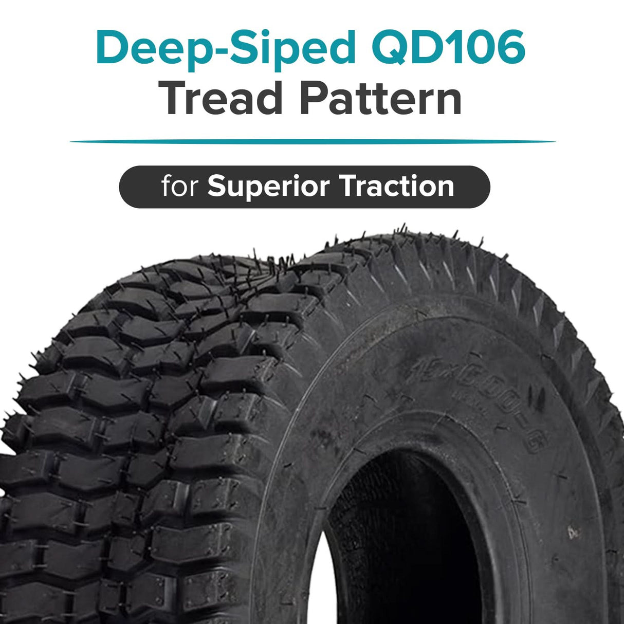 15x6.00-6 Pneumatic Tire for the MotoTec FatBoy Electric Scooter