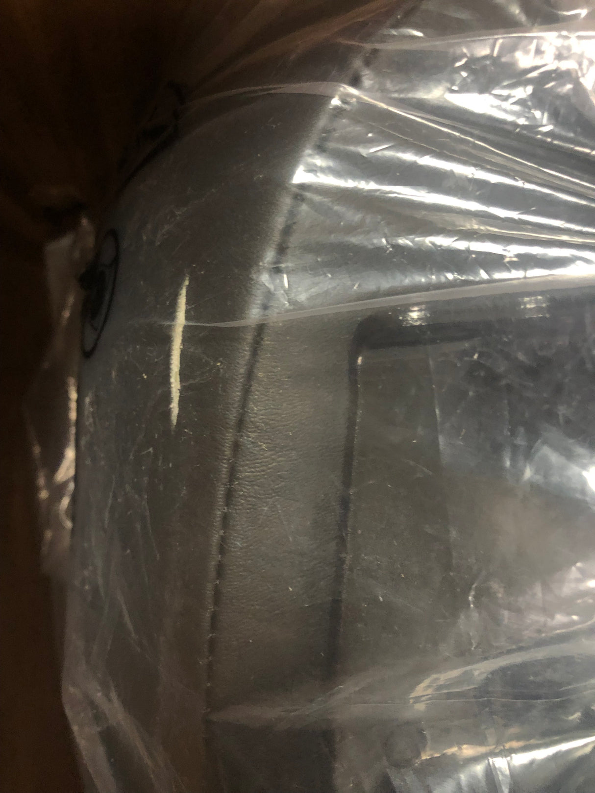 18"x18"-20" Height Adjustable Hi-Back Limited Recline Black Vinyl Comfort Seat Assembly for Jazzy Power Chairs (SET132389) (Blemished)