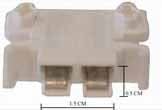 Power Wheels Battery - 6 Volt H Connector (Premium): A white rectangular battery with visible H connector, suitable for older Power Wheels models. Compatible with specific H connector Power Wheels only.