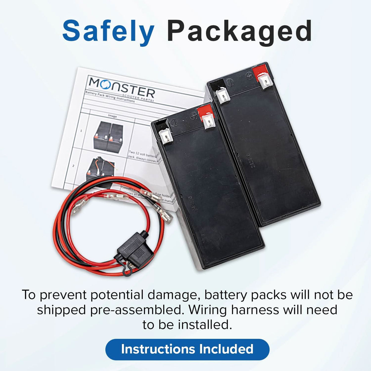 24 Volt Battery Pack for the Razor MX350, Versions 9+