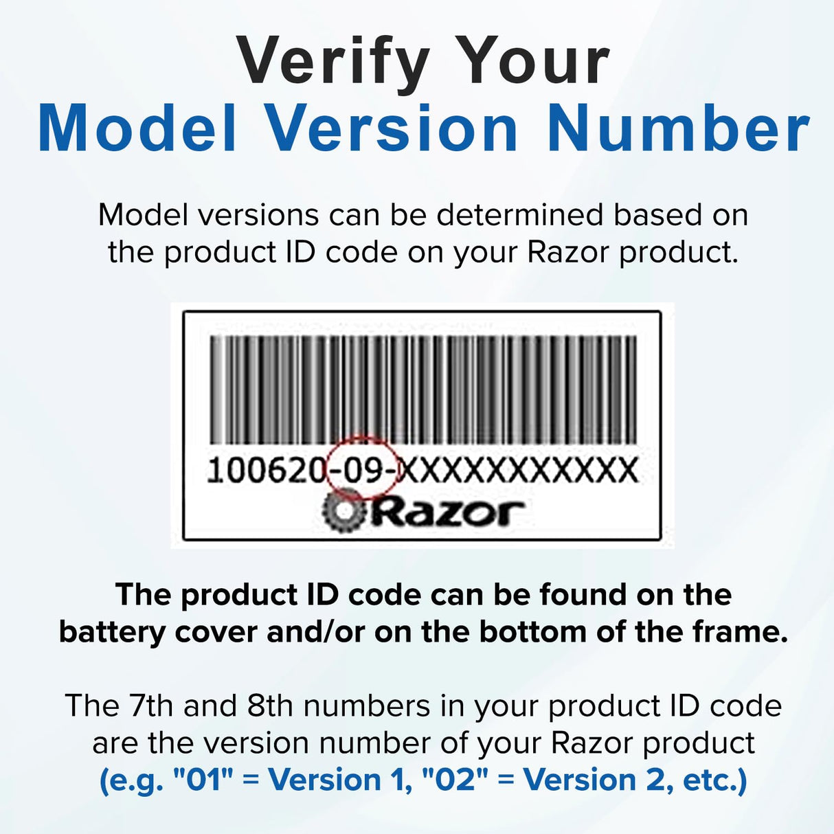 6 Ah 24 Volt Battery Pack for the Razor Power Core E100 (V1+)