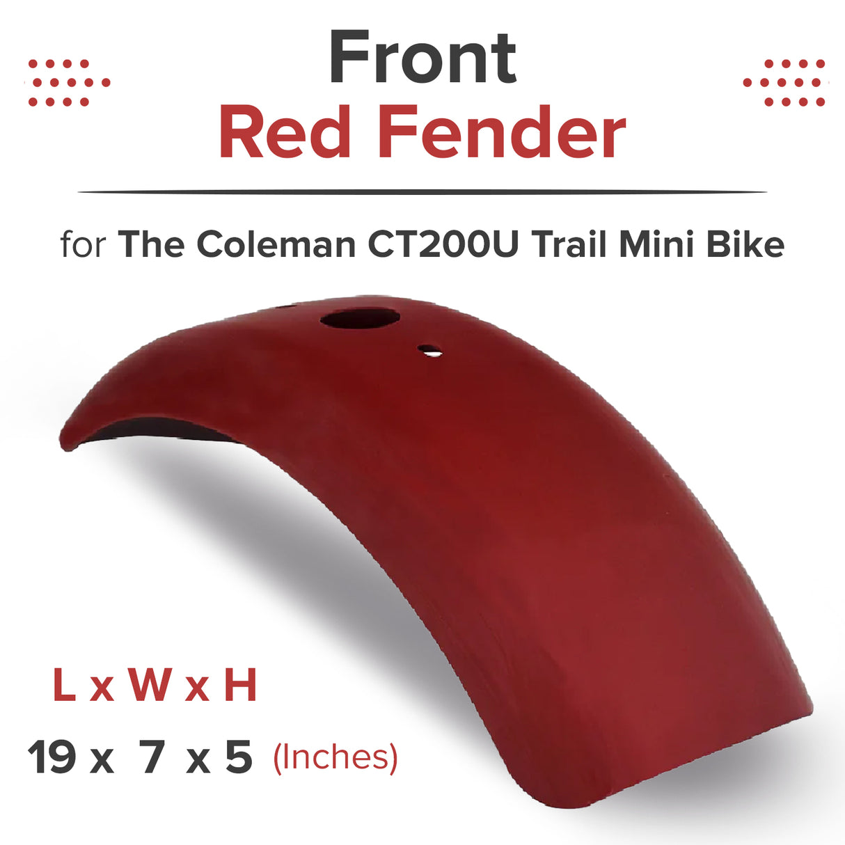 Fender for the Coleman CT200U Trail