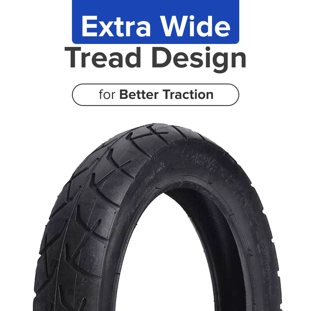 12-1/2"x2-1/4" Wide Tread Tire for Dynacraft Hello Kitty & Surge 24 Volt City Scooters