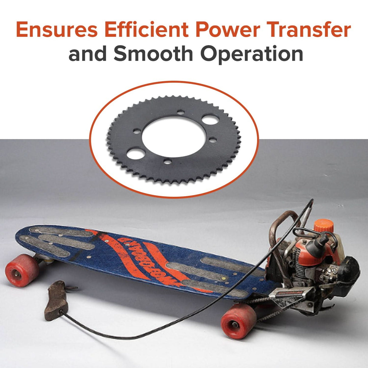 #25 Chain Sprocket - 55 Tooth - 2-9/16" Mounting Hole Circle (x4 Holes)