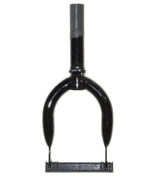 8 Fork for IZIP I-300 electric scooter by Currie Technologies, featuring a sleek black metal design with a sturdy handle, essential for scooter stability and performance.