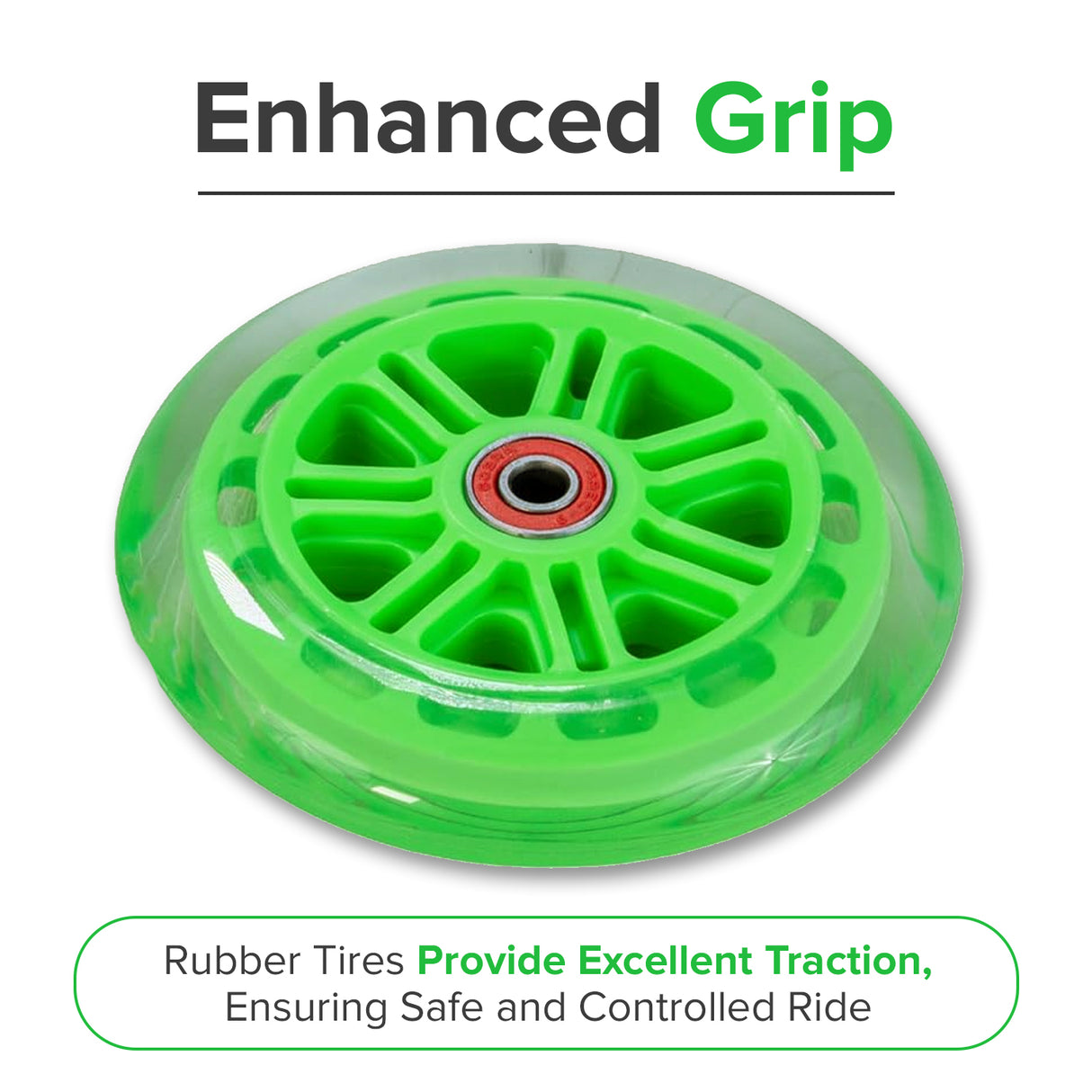 125 mm Front Wheels for the Radio Flyer Color FX EZ Glider Kick Scooter (Set of 2)