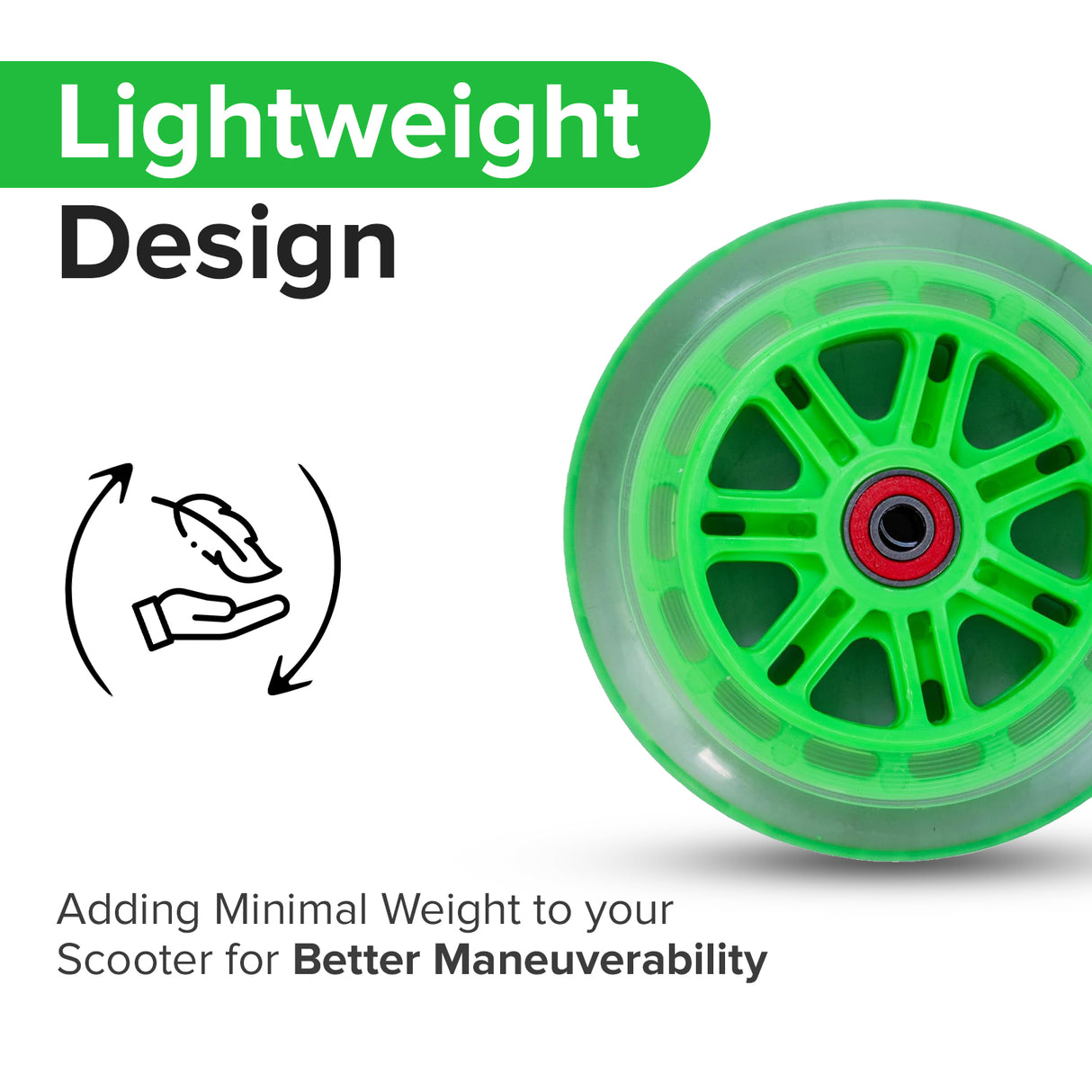 125 mm Front Wheels for the Micro Mini & Micro Maxi Kick Scooter (Set of 2)