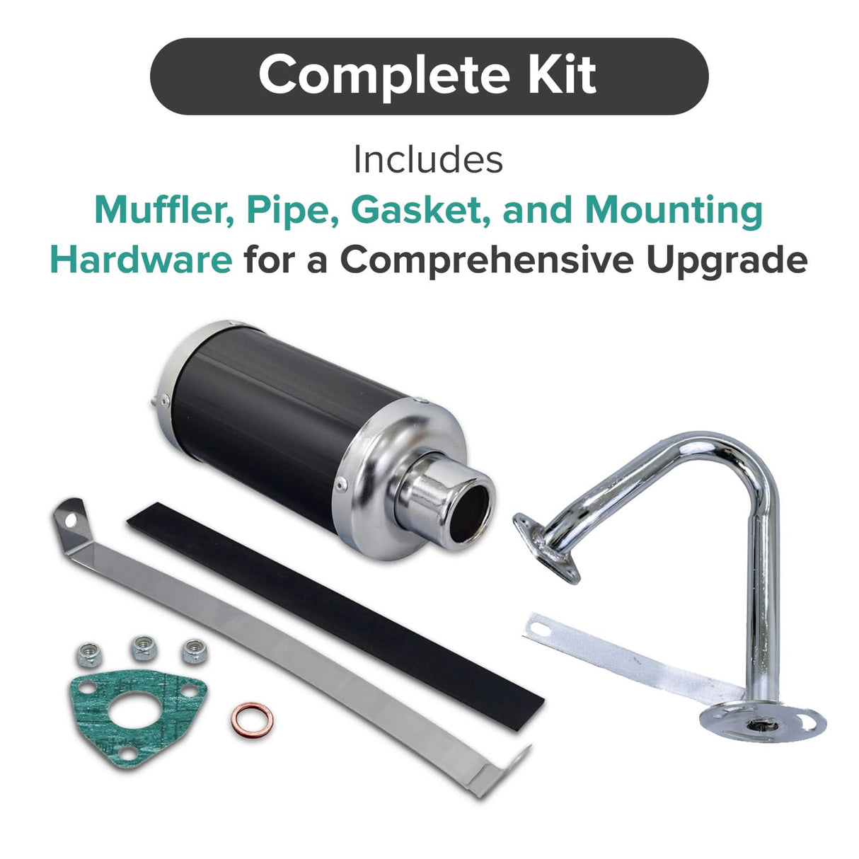 Performance Exhaust System for 6.5 Hp Engine Go-Karts