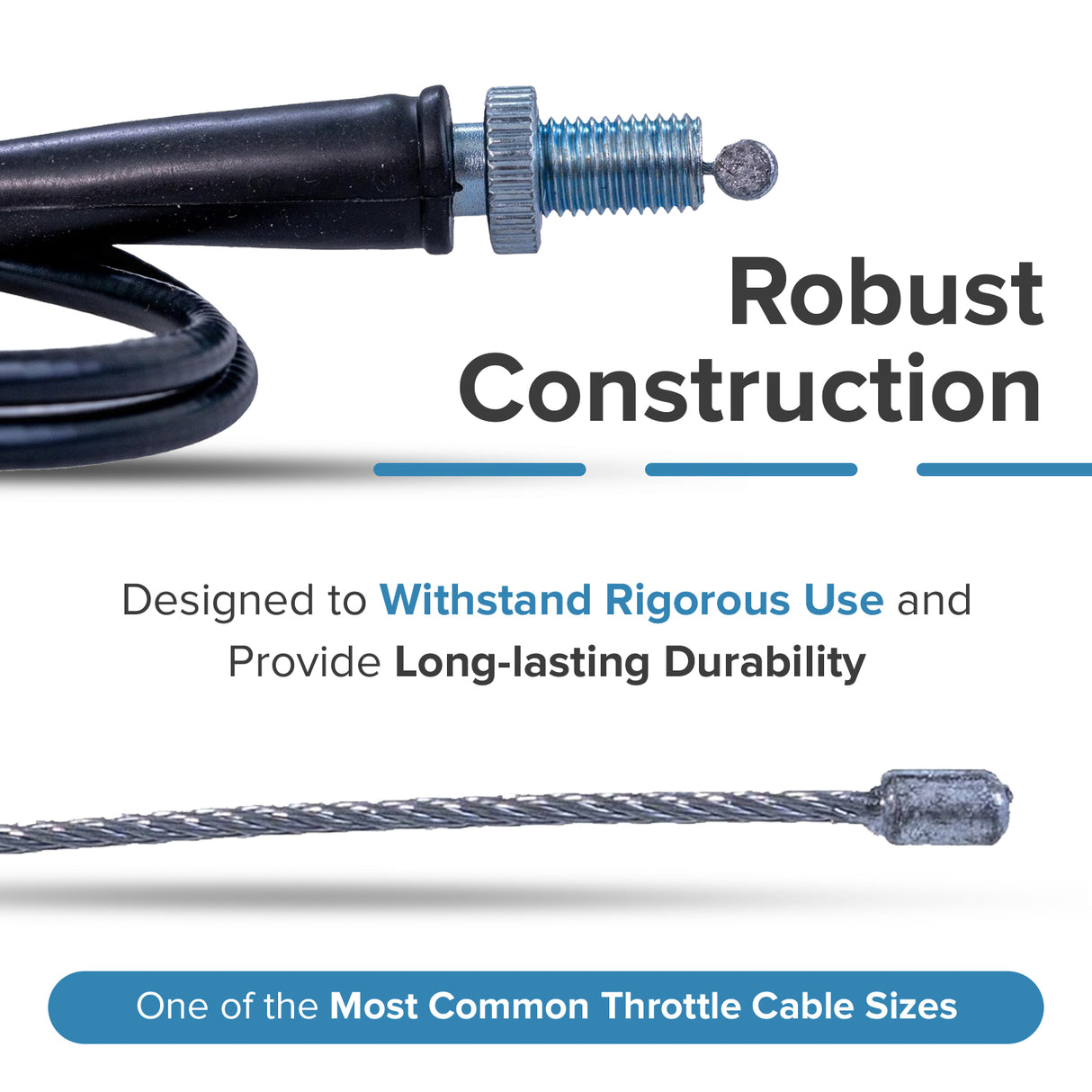 29" Dirt Bike Throttle Cable for Baja Dirt Runner DR50, DR70, DR90, DR125, DR150, & Baja X250