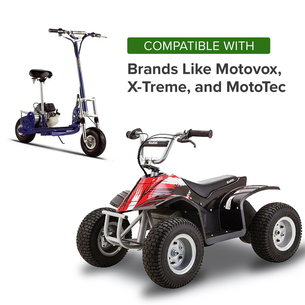 8 mm 05T Open Loop Scooter Chain - 3 Feet with Master Link