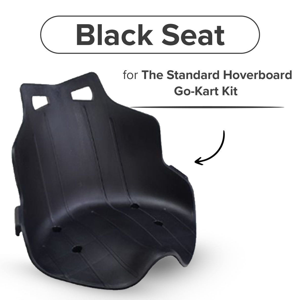 Seat for the Standard Hoverboard Go-Kart Kit