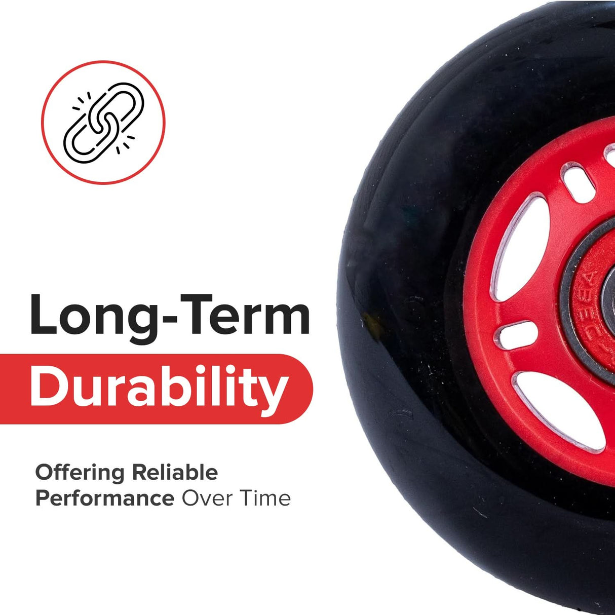 76 mm Wheels with Bearings for Razor Ripstik® Classic, Ripstik® DLX, and Ripstik® "G" (Set of 2)