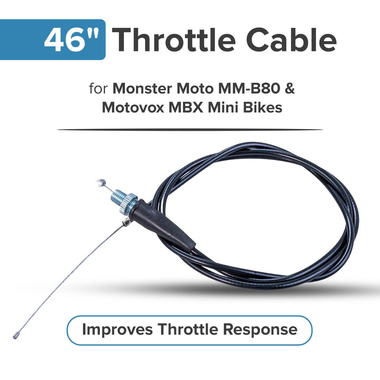 46" Throttle Cable for Mini Bikes