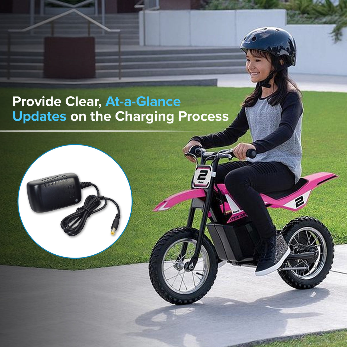 12 Volt 1.2 Amp 2.1mm ID Coaxial Battery Charger