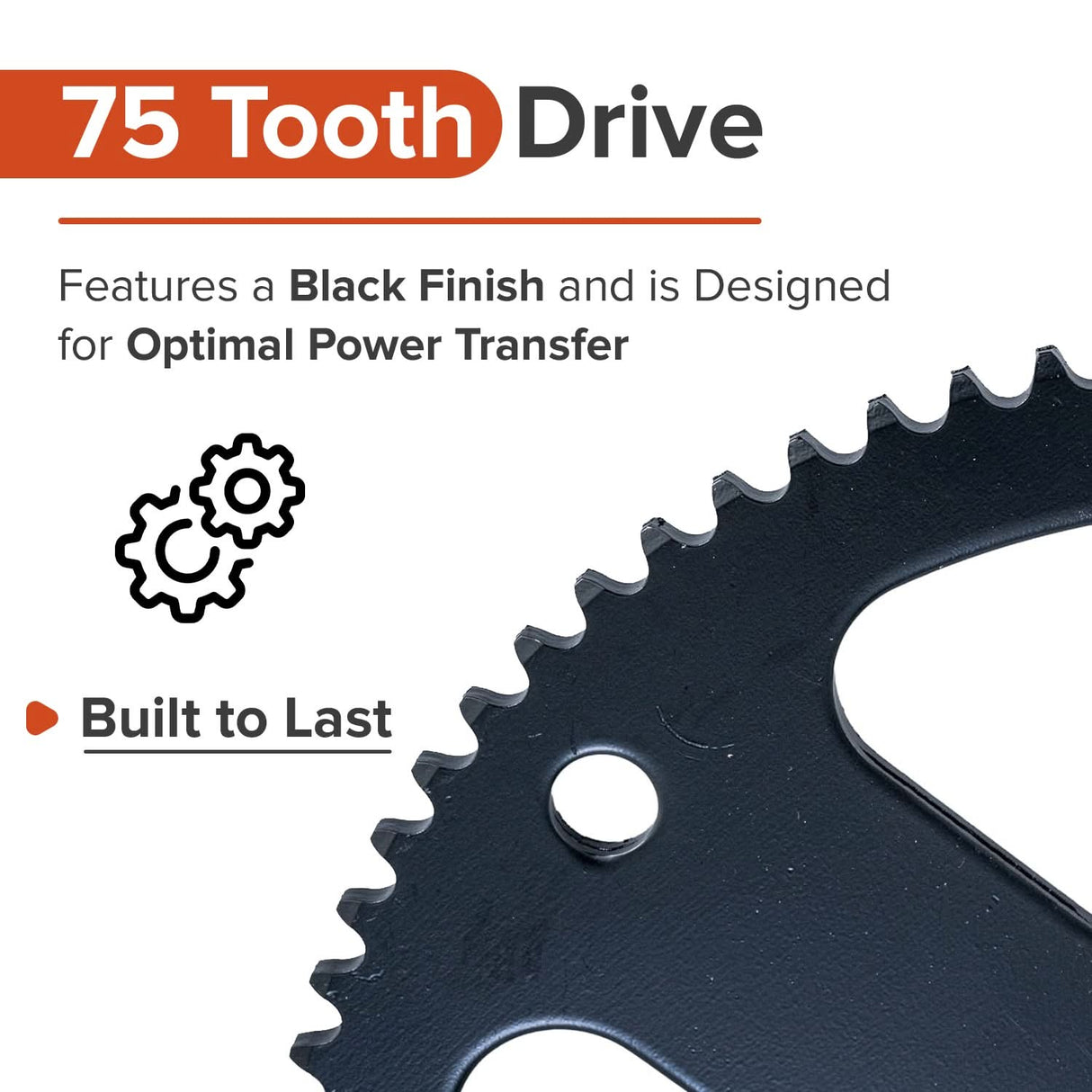 75 Tooth #35 Chain Sprocket for the Massimo MM-MB100 Mini Bike