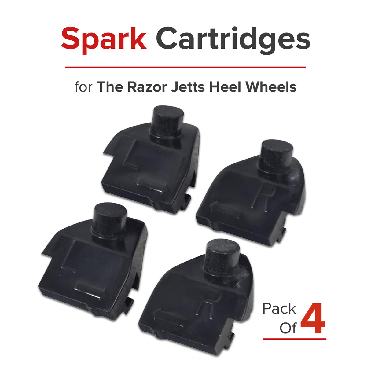 Replacement Spark Cartridges for the Razor JETTS Heel Wheels