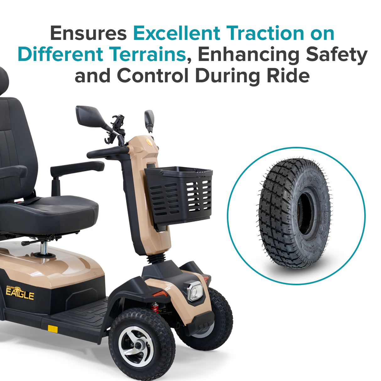 4.10/3.50-4 Pneumatic Scooter Tire with Q110 Tread