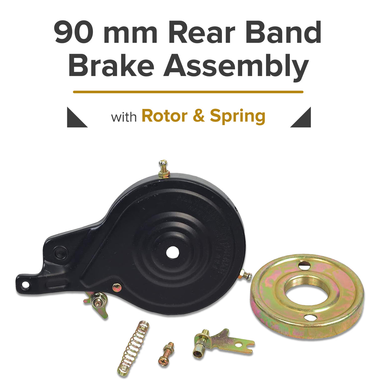 90mm Rear Band Brake Assembly for Currie Scooters