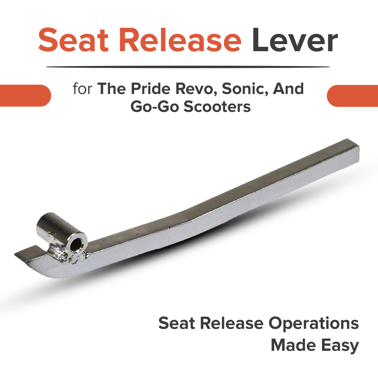 Seat Release Lever for the Pride Revo, Sonic, Zero Turn 8, & Go-Go Scooters (DWR9998C016)