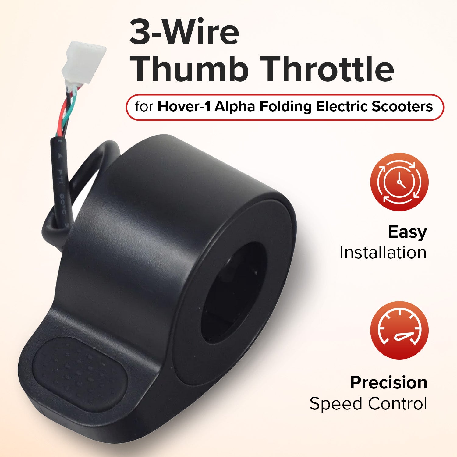 3-Wire Thumb Throttle for the Caroma L1 Electric Scooter