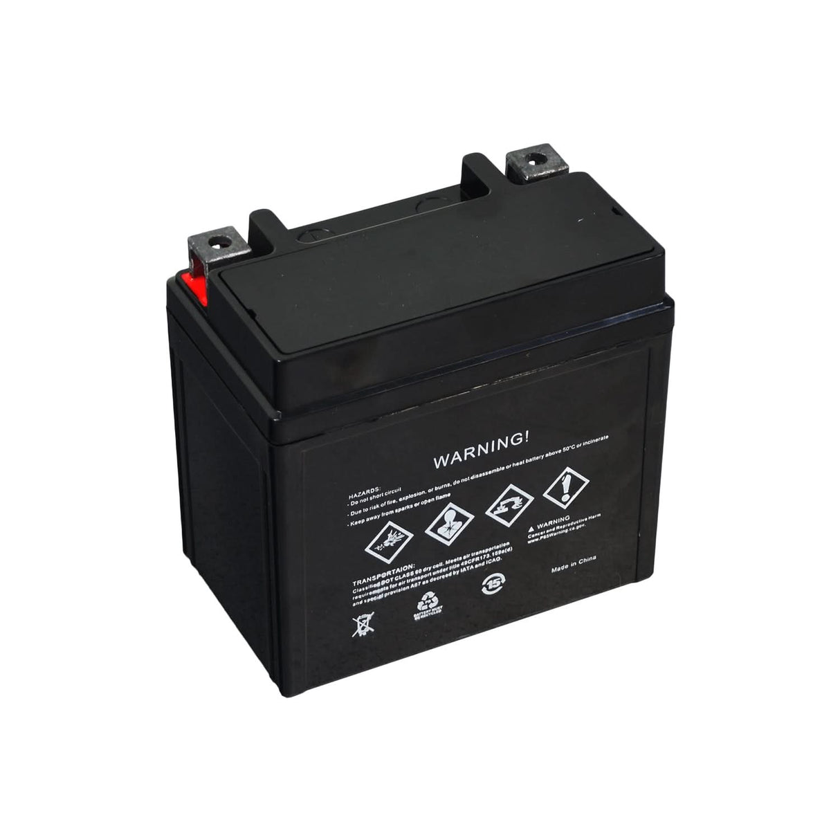 12 Volt YTX5L Replacement Sealed AGM Scooter, ATV, and Dirt Bike Battery