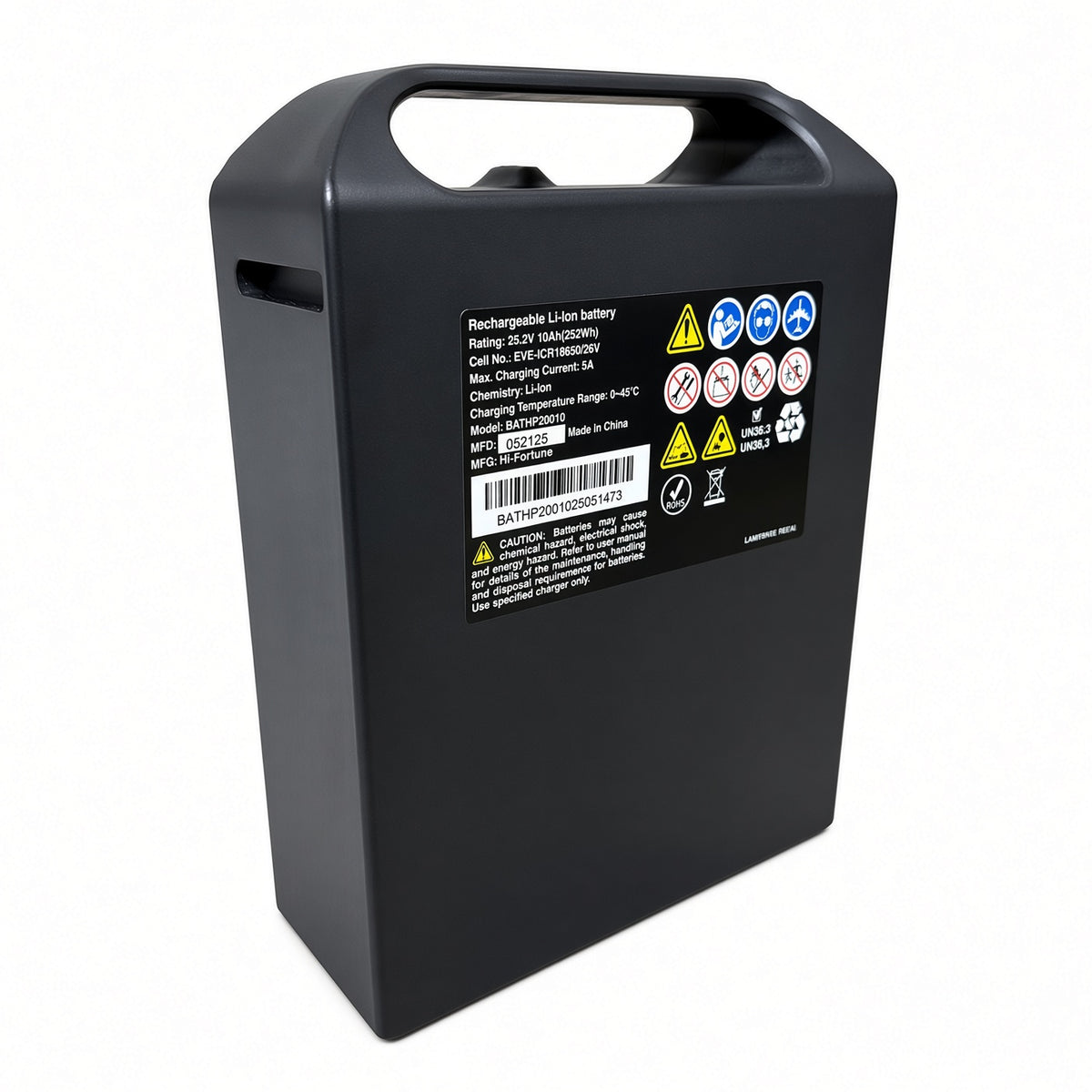 BATHP20010 - 10 Ah Lithium Battery Box Assembly for the Jazzy Ultra Light